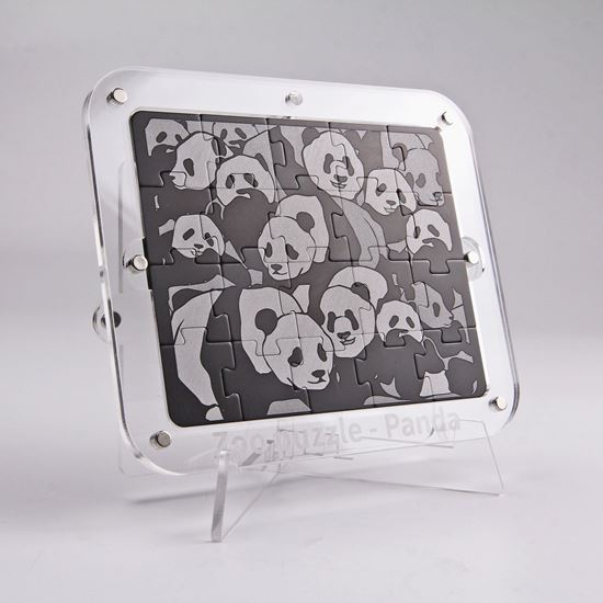 圖片 【雙面拼圖】動物園黑白拼-熊貓款 Zoo puzzle - Panda